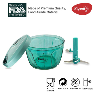 Pigeon Handy Chopper 4 in 1 Fruit and Vegetables 3 Blades 650ml Sturdy 3-Blade Design 14298-M