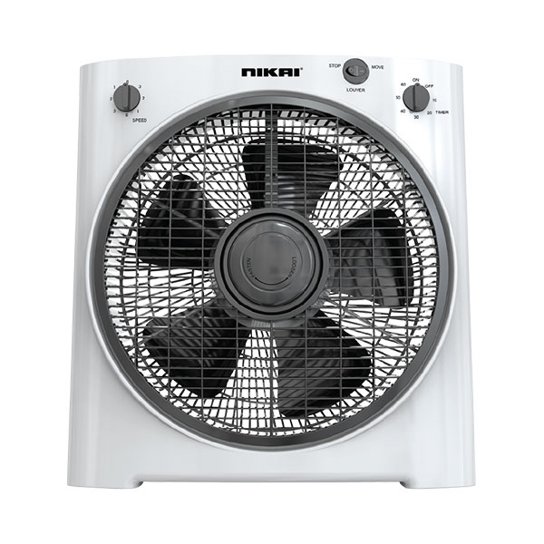 Nikai Box Fan 12Inch With Rotating Grill 40W Nf755N2 60 Mins Timer 5 Pp Blades 3 Speeds Control 1 Nikai Box Fan 12Inch With Rotating Grill 40W Nf755N2 60 Mins Timer 5 Pp Blades 3 Speeds Control