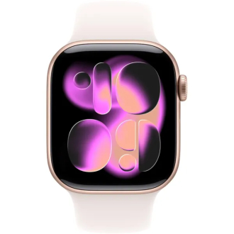 Apple Watch Series 11 42mm Rose Gold Aluminium Case GPS Sport Band - Light Blush