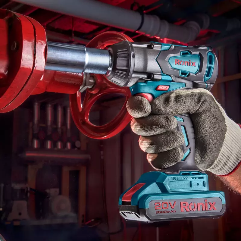 Ronix Cordless Impact Wrench Kit 3-Speed Brushless , ½” Chuck, 20V 8970K 2 Ronix Cordless Impact Wrench Kit 3-Speed Brushless , ½” Chuck, 20V 8970K