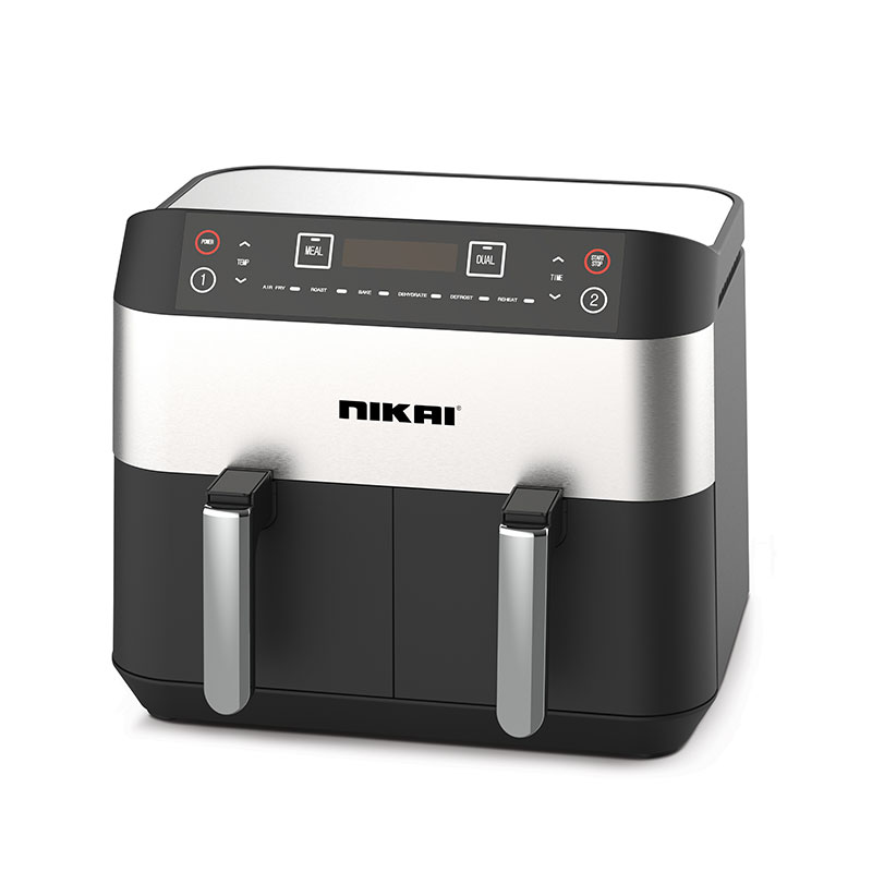 Nikai Airfryer 4Lx2 Digital Double Decker 2460W Naf282Dx Detachable Frying Control Basket Digital Screen With Separate Temperature Settings 1 Nikai Airfryer 4Lx2 Digital Double Decker 2460W Naf282Dx Detachable Frying Control Basket Digital Screen With Separate Temperature Settings