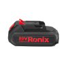 Ronix Lithium-Ion Battery |  Battery Pack |  22V Fast Charger | Compact Design, LED Indicator, Quick Charge | High Performance for Power Tools, 20V 2Ah 8690