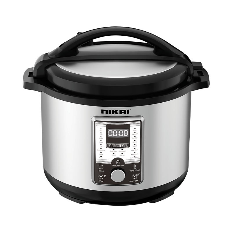 Nikai Pressure Cooker Electric 10L Digital Multi Functional Cooker 1500W Nep1082X Non Stick Cooking Pot Stainless Steel Wraped Body And Lid Adjustable Cooking Time With Cool Touch Handle 1 Nikai Pressure Cooker Electric 10L Digital Multi Functional Cooker 1500W Nep1082X Non Stick Cooking Pot Stainless Steel Wraped Body And Lid Adjustable Cooking Time With Cool Touch Handle