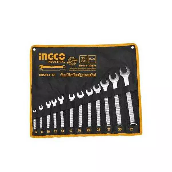 Ingco Combination Spanner Set 6-32Mm Pack Of 12 Hkspa1143 1 Ingco Combination Spanner Set 6-32Mm Pack Of 12 Hkspa1143