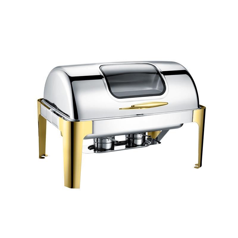 Avino Chaffing Dish 9L With Glass Window Single 1 Avino Chaffing Dish 9L With Glass Window Single