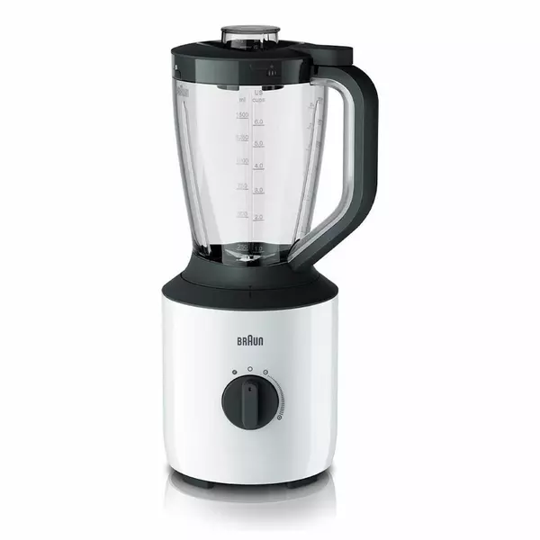 Braun Blender 1.5L Plastic Jug With Dry Grinder 800W Jb301Ai-Jb3115Wh 2 Plastic Jars Stainless Steel Blades Ice Crush Function Variable Speed With Pulse 1 Braun Blender 1.5L Plastic Jug With Dry Grinder 800W Jb301Ai-Jb3115Wh 2 Plastic Jars Stainless Steel Blades Ice Crush Function Variable Speed With Pulse