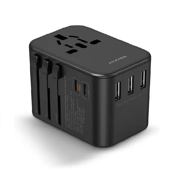 Hyphen Charge Point Universal Travel Adaptor 35W Black Hta-Bk35W3516 1 Hyphen Charge Point Universal Travel Adaptor 35W Black Hta-Bk35W3516