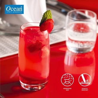 Ocean Glass 6pcs Iris Hi Ball 370ml Fine Rim Tumbler 1C13013L