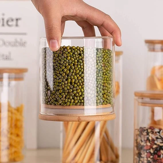 Generic Glass Jar Round With Wooden Lid 10X12Cm – Elegant Storage Container For Kitchen &Amp; Home R1012(1-19) 8 Generic Glass Jar Round With Wooden Lid 10X12Cm – Elegant Storage Container For Kitchen &Amp; Home R1012(1-19)