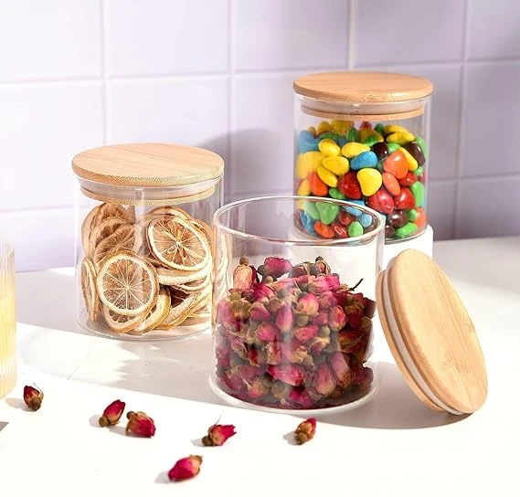 Generic Glass Jar Round With Wooden Lid 10X12Cm – Elegant Storage Container For Kitchen &Amp; Home R1012(1-19) 9 Generic Glass Jar Round With Wooden Lid 10X12Cm – Elegant Storage Container For Kitchen &Amp; Home R1012(1-19)