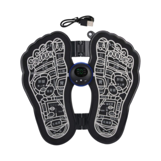 EMS Rechargeable/Wireless Foldable Foot Massager Mat with Muscle Stimulator 6 Modes, Muscle Pain Relief Physiotherapy Foot Massage Pad, Foot Massage for Improving Blood Circulation