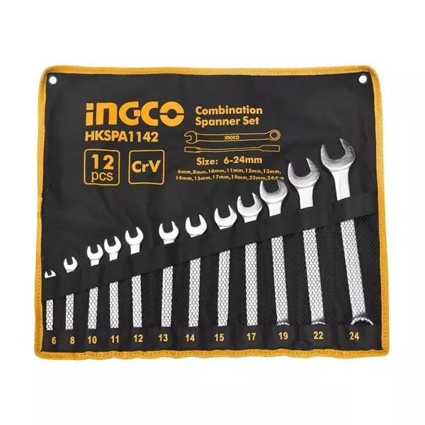 Ingco Combination Spanner Set Pack Of 12 Hkspa1142 1 Ingco Combination Spanner Set Pack Of 12 Hkspa1142