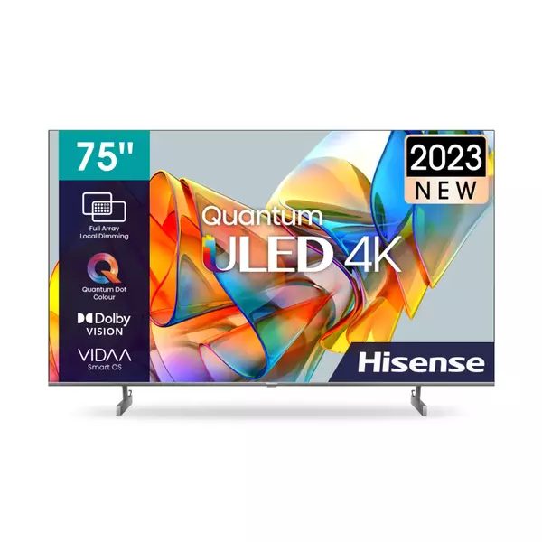 Hisense 75&Quot; Smart 4K Quantum Uled Tv With Dolby Atmos, Full Array Local Dimming, Hi-View Engine, Hdr10+, Vidaa Voice, Airplay 2, Smooth Motion 75U6K