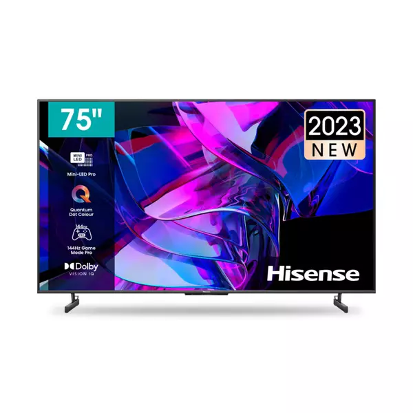 Hisense 75&Quot; Smart Mini 4K Uled Tv With Dolby Vision Iq, 144Hz Game Mode Pro, Quantum Dot Colour, Dolby Vision Iq, Multi-Channel Surround 2.1, Hands-Free Voice Control 75U7K 1 Hisense 75&Quot; Smart Mini 4K Uled Tv With Dolby Vision Iq, 144Hz Game Mode Pro, Quantum Dot Colour, Dolby Vision Iq, Multi-Channel Surround 2.1, Hands-Free Voice Control 75U7K