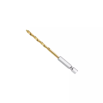 Total HSS Twisted Drill Bit 6mm with Hex Shank, Titanium Finish TAC1140601