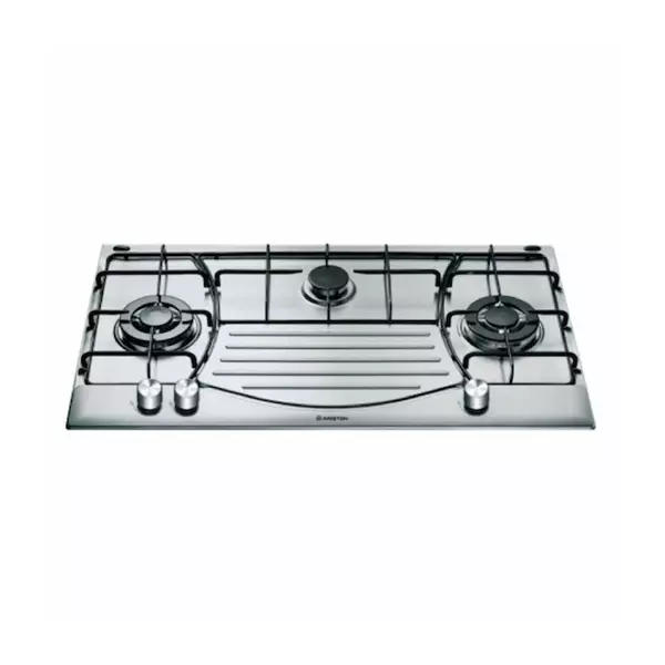 Ariston Gas Hob 87Cm With 3 Gas Burners, Automatic Ignition Phn 932 T2 Ix 1 Ariston Gas Hob 87Cm With 3 Gas Burners, Automatic Ignition Phn 932 T2 Ix