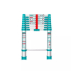 Total Telescopic Ladder with 8 Steps, Aluminium Body, Easy Carry THLAD08081
