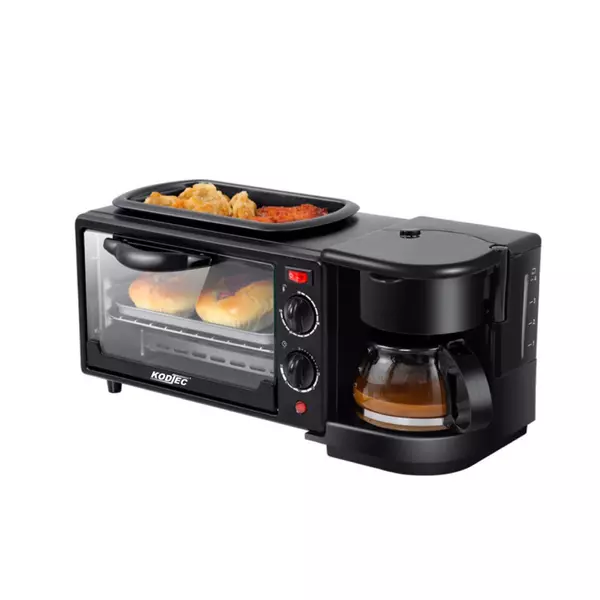 Kodtec Breakfast Maker 3In1 9L 1250W Oven Grill &Amp; Kettle Kt-3709Bm 1 Kodtec Breakfast Maker 3In1 9L 1250W Oven Grill &Amp; Kettle Kt-3709Bm