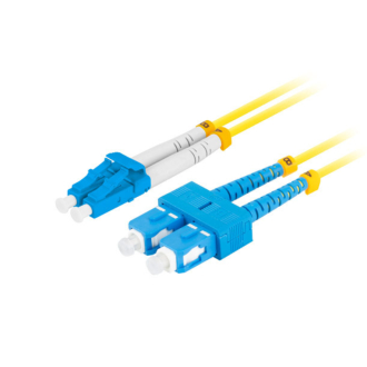 Fiber Optic Patch cords LC/UPC-SC/UPC Single Mode Duplex 3 Meters G657A1-LSZH