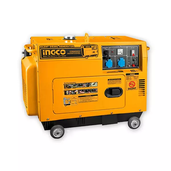 Ingco Silent Diesel Generator 5Kw Single Phase Pull Start Gse50001 1 Ingco Silent Diesel Generator 5Kw Single Phase Pull Start Gse50001