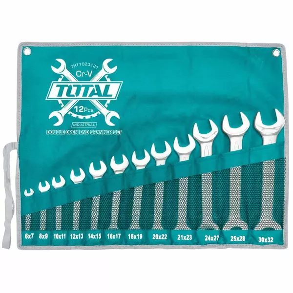 Total Spanner Double Open-End Set 12Pcs Tht1023121 1 Total Spanner Double Open-End Set 12Pcs Tht1023121