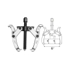 Total Gear Puller 2 Jaws 6" THTGP266