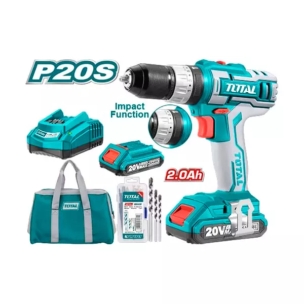 Total Impact Drill Machine Cordless Li-Ion 20V Tidli2002 1 Total Impact Drill Machine Cordless Li-Ion 20V Tidli2002