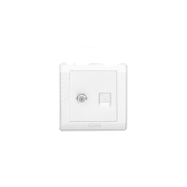 Total Socket Tv And Telephone 86 X 86Mm Thesst502Tt 1 Total Socket Tv And Telephone 86 X 86Mm Thesst502Tt