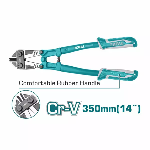 Total Bolt Cutter Size 14&Quot; Cr-V 350Mm Tht113146 1 Total Bolt Cutter Size 14&Quot; Cr-V 350Mm Tht113146