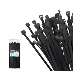 Total Cable Ties 400 x 7.6mm Black THTCTB40076 (100pcs Set)