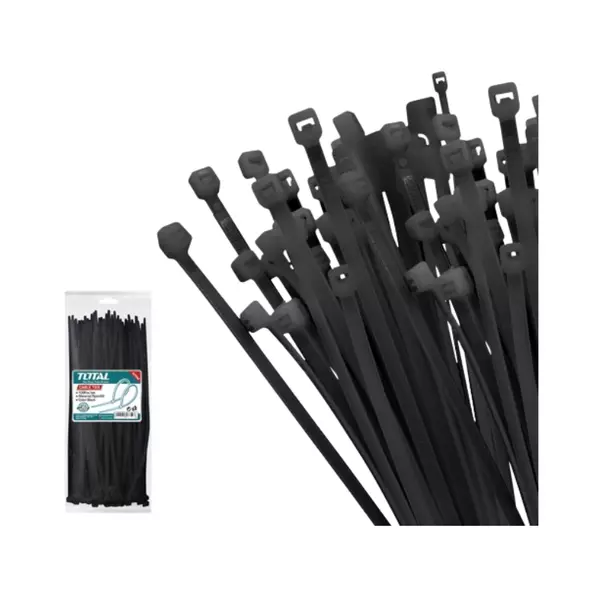 Total Cable Ties 400 X 7.6Mm Black Thtctb40076 (100Pcs Set) 1 Total Cable Ties 400 X 7.6Mm Black Thtctb40076 (100Pcs Set)