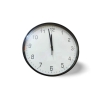 Generic High Quality Fashionable/Elegant Simple Design Medium Size Battery Operated Round Shaped Analog Silent Quartz Wall Clock Black/White N78628