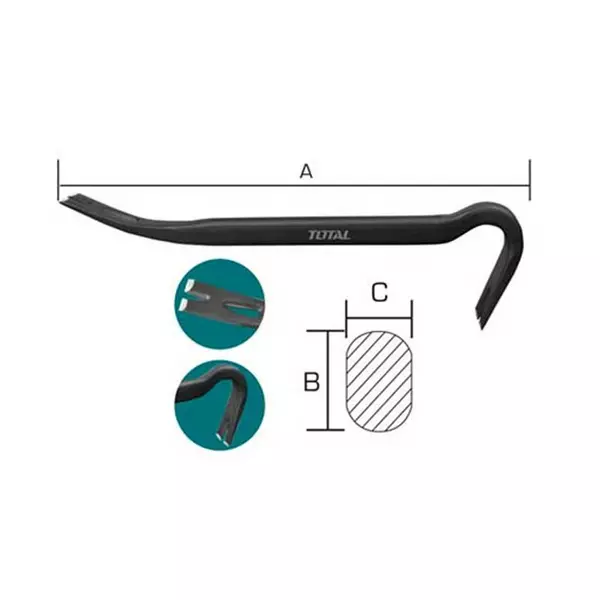 Total Claw/Wrecking Bar 14” Tht431142 1 Total Claw/Wrecking Bar 14” Tht431142
