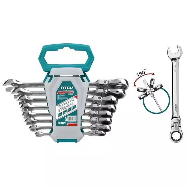 Total Flexible Ratchet Spanner Set 8Pcs Tht102Rk586 1 Total Flexible Ratchet Spanner Set 8Pcs Tht102Rk586