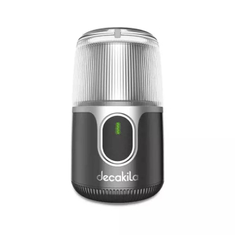 Decakila Coffee Grinder Cordless Stainless Steel Grind Blade 90w Kmcf022b safe lid protect stainless steel inner liner with usb charging line and 2 in 1 spoon and brush
