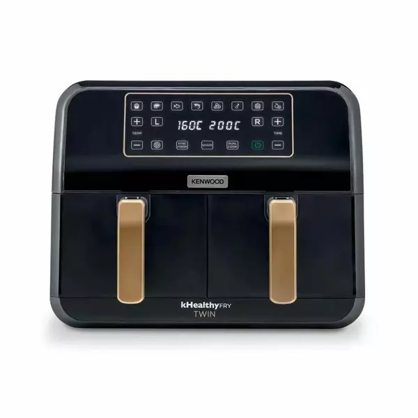 Kenwood Digital Twin Air Fryer 1.7Kg+1.7Kg 4L+4L Xxxl Capacity With Dualzone Technology &Amp; Dual Frying Baskets For Frying, Grilling, Broiling, Roasting, Baking, Toasting &Amp; Reheating Hfp70.000Bk 1 Kenwood Digital Twin Air Fryer 1.7Kg+1.7Kg 4L+4L Xxxl Capacity With Dualzone Technology &Amp; Dual Frying Baskets For Frying, Grilling, Broiling, Roasting, Baking, Toasting &Amp; Reheating Hfp70.000Bk