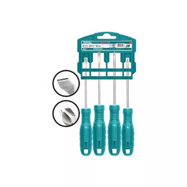 Total Screwdriver Set 4Pcs Thtdc250401 1 Total Screwdriver Set 4Pcs Thtdc250401